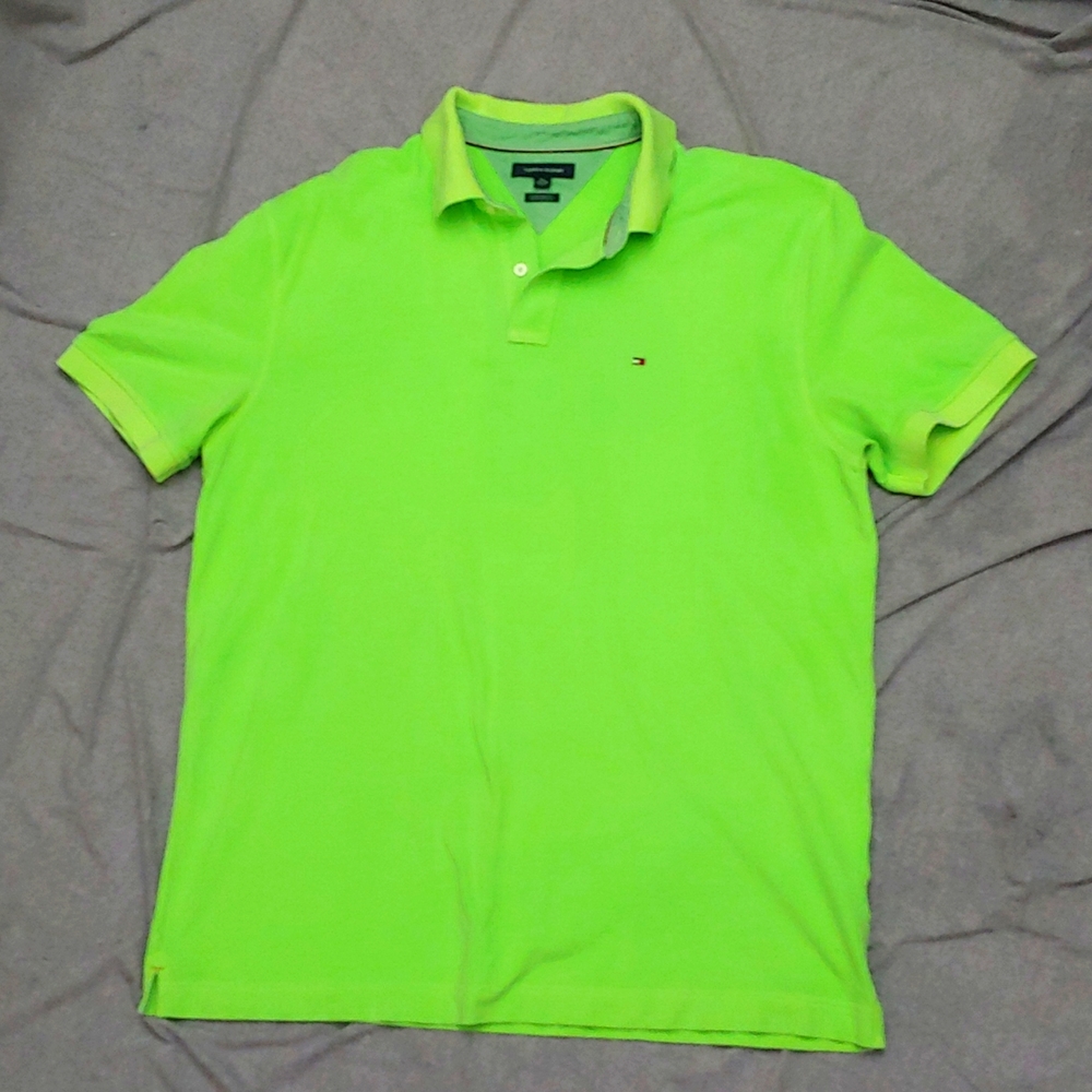 NWOT * 2XL TOMMY HILFIGER BRIGHT GREEN POLO 😍